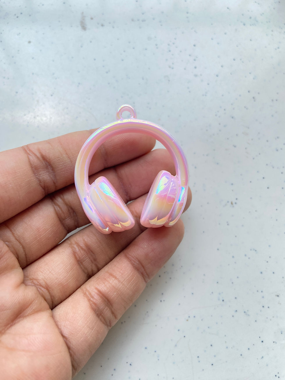 Thumbnail: Opaque acrylic mixed colour headset charm (1pc)