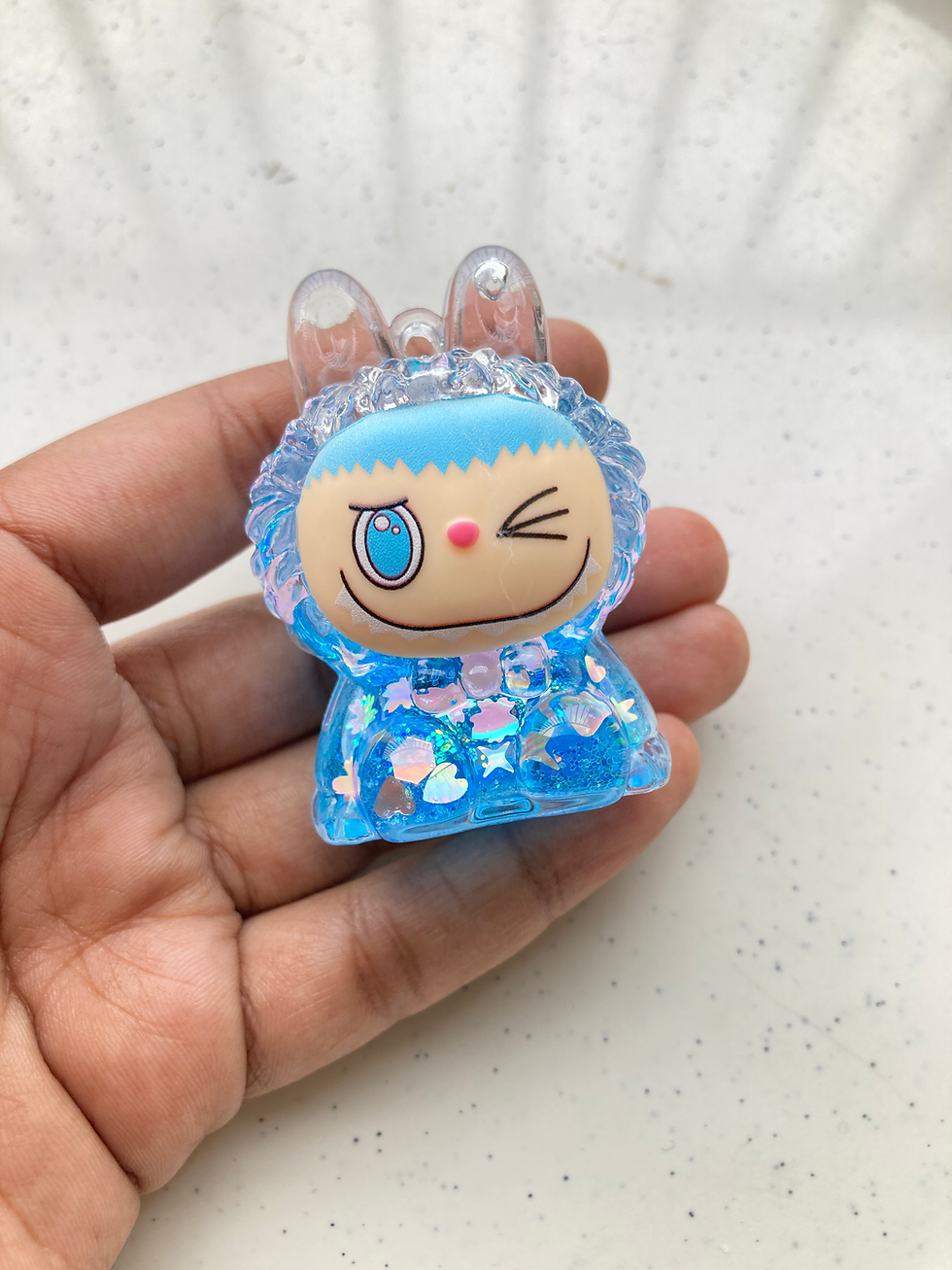 Thumbnail: Labubu liquid glitter multi-colour charm