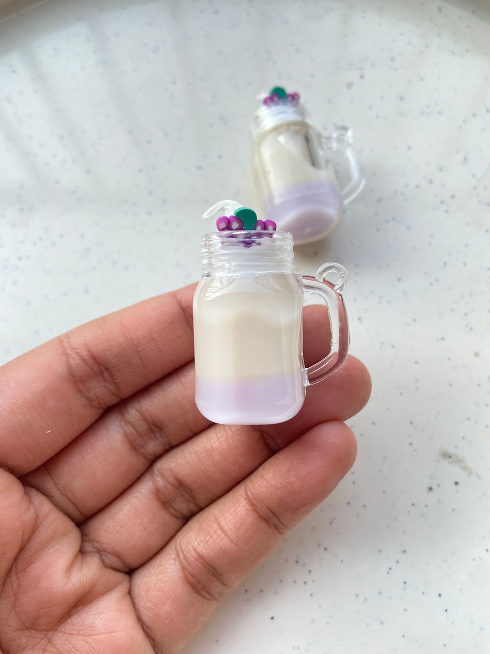 Thumbnail: Beverage jar with resin charm