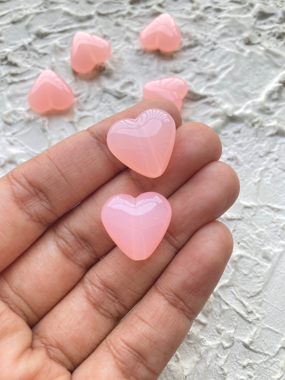 Thumbnail: Medium size jelly acrylic heart bead