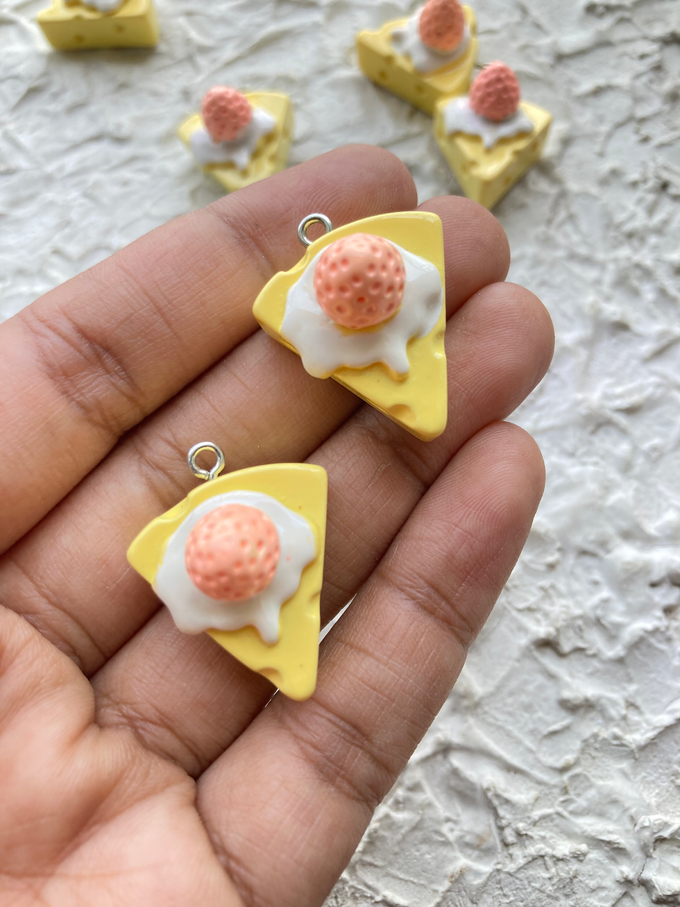 Thumbnail: Colourful pastry resin charm