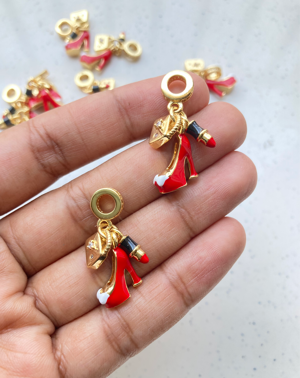 Thumbnail: 18k gold plated mix theme dangle charm anti-tarnish (Part-1)