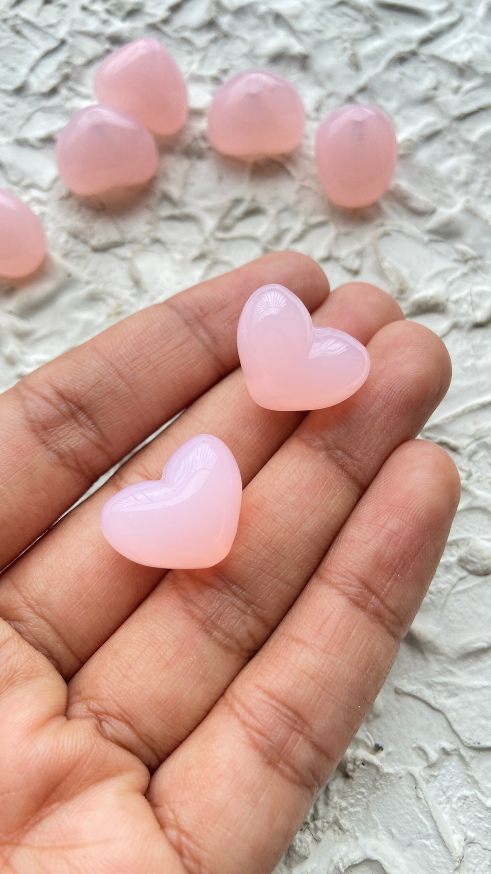 Thumbnail: Colourful jelly acrylic heart bead