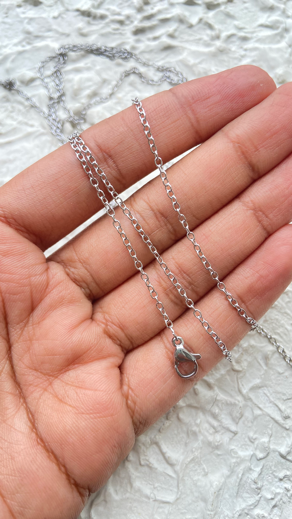 Thumbnail: 1.5mm Stainless steel chain with lobster hook