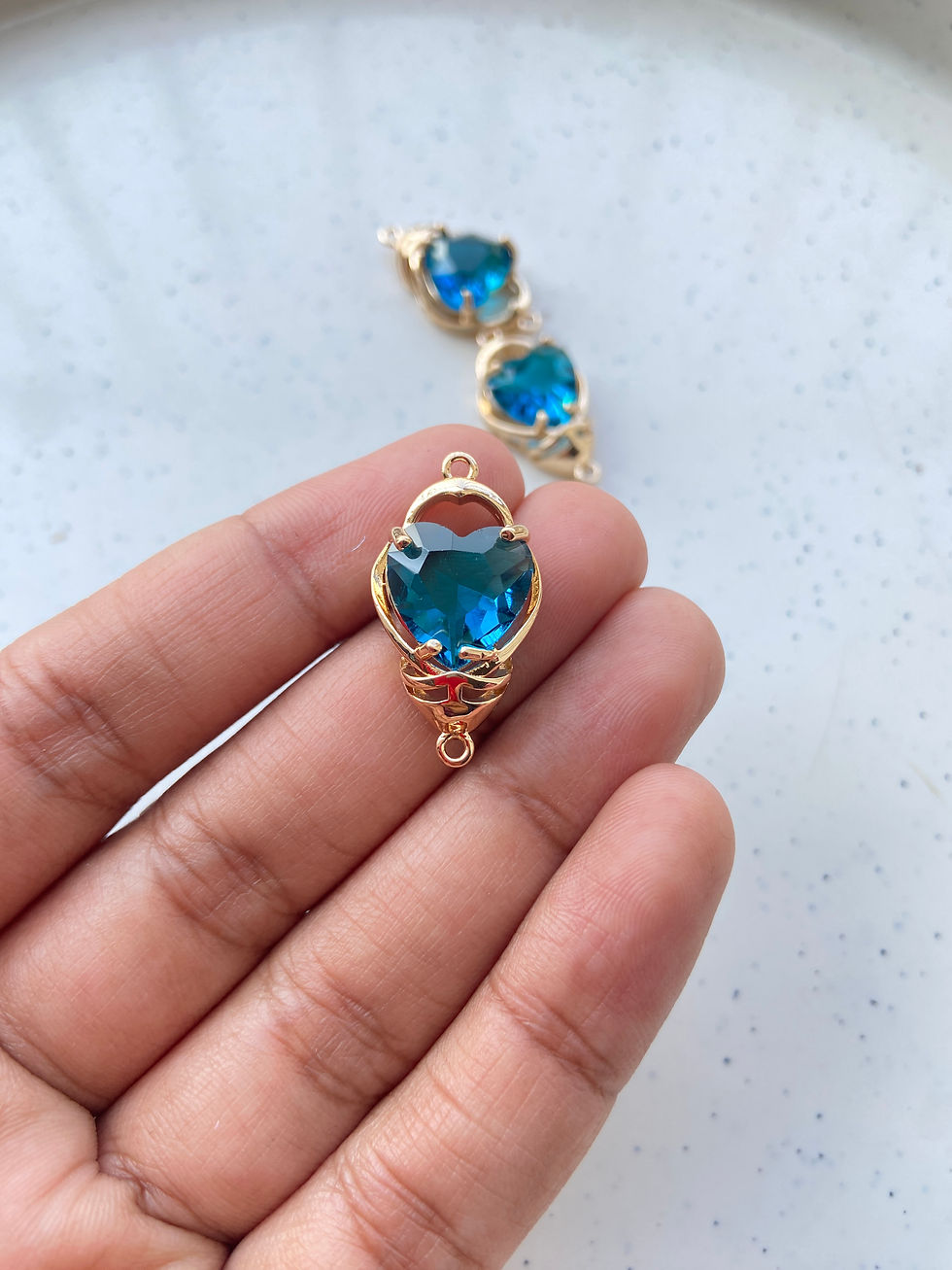 Thumbnail: Heart stone with designer frame connector