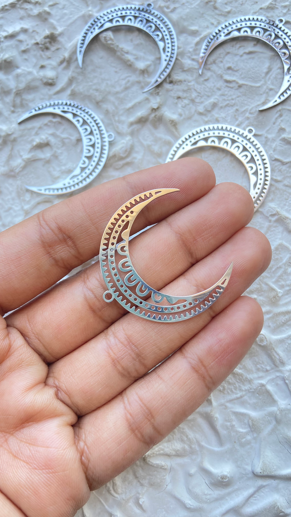 Thumbnail: Stainless steel moon charm