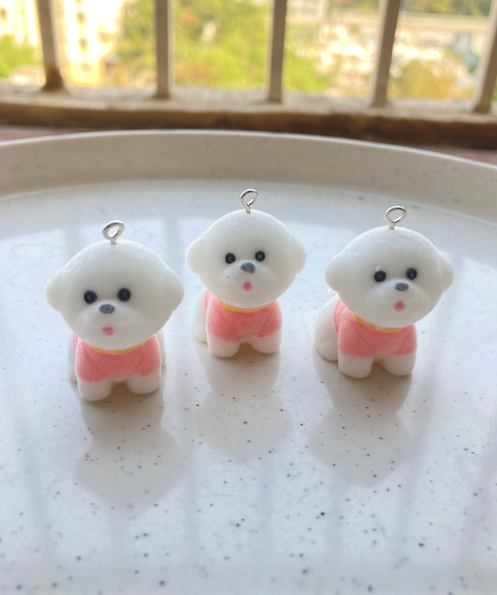 Thumbnail: Velvet dog charm