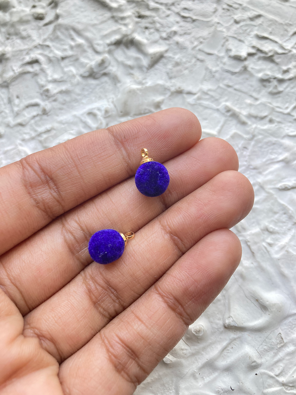 Thumbnail: Velvet texture round charm