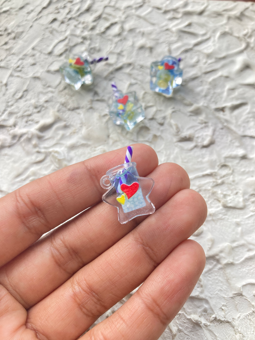 Thumbnail: Star shape resin jar charm