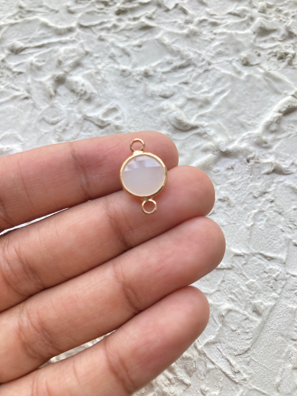Thumbnail: 17.5*10.5*4.5mm, faceted glass small round charm