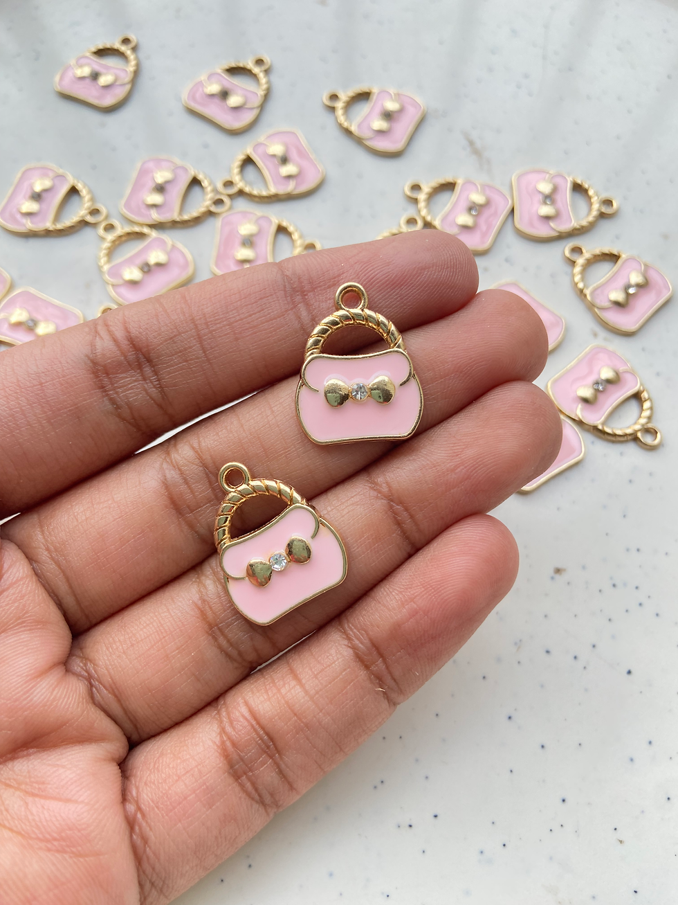 Thumbnail: Enamel alloy purse charm