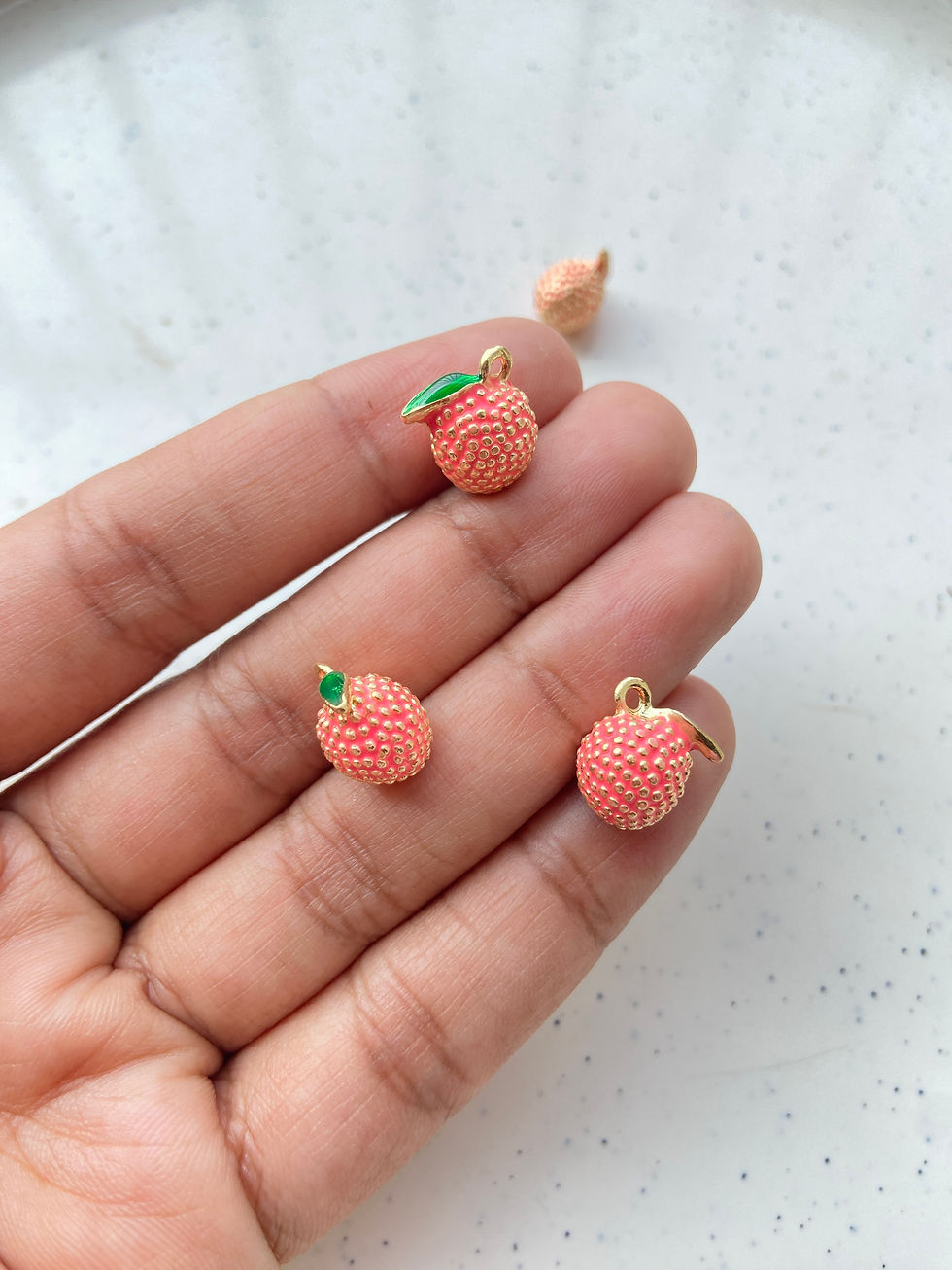 Thumbnail: Alloy 3D enamel mix fruit charm, anti-tarnish (Part-2)