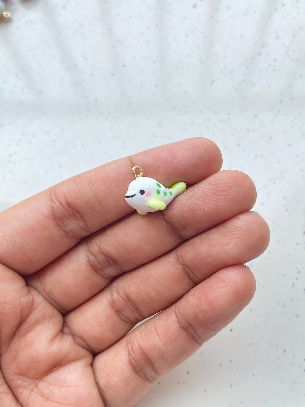 Thumbnail: 3D alloy enamel dolphine charm