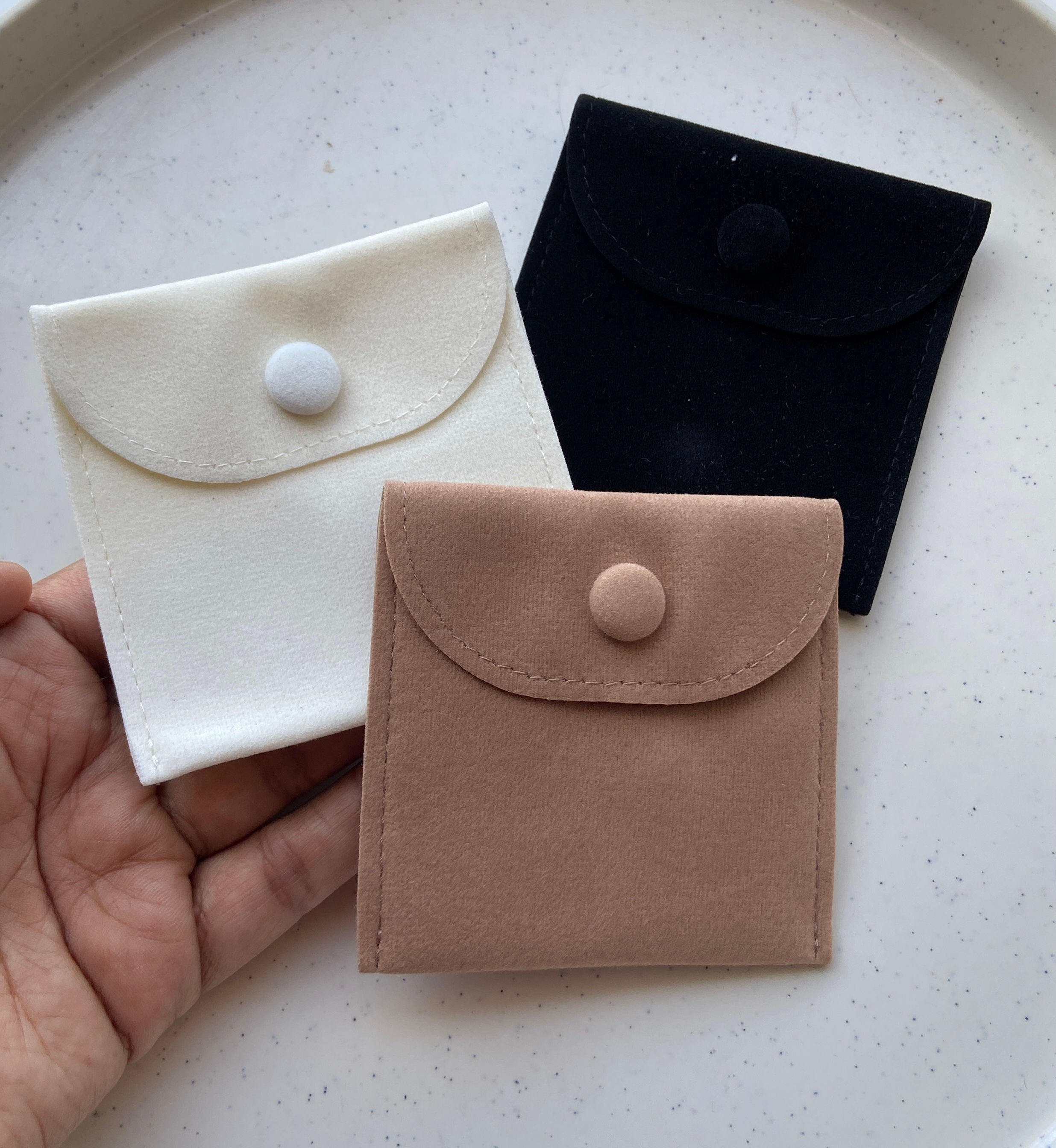 8.3*8cm, velvet jewellery pouch