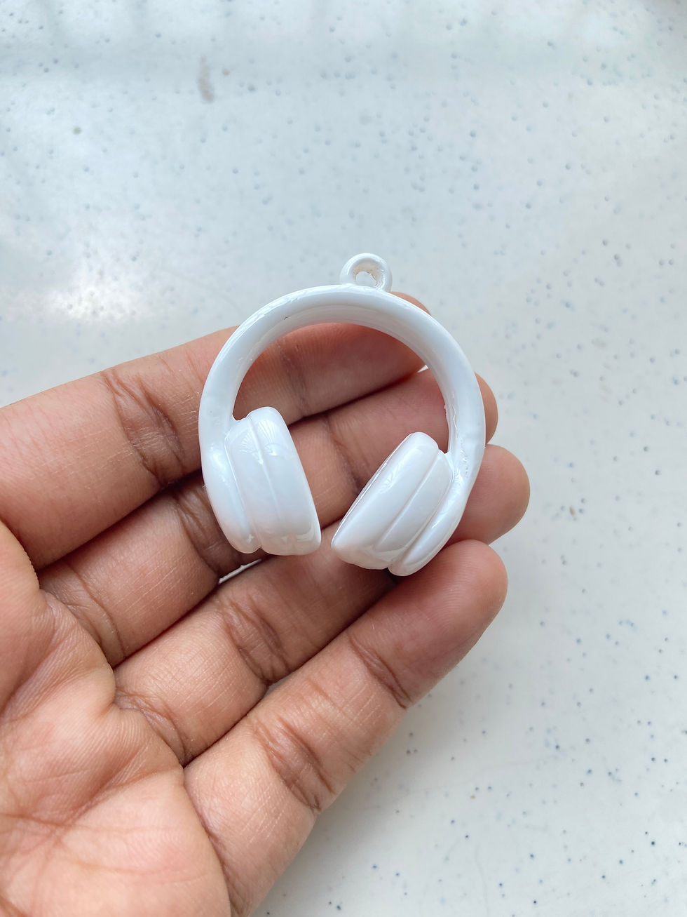 Thumbnail: Opaque acrylic mixed colour headset charm (1pc)