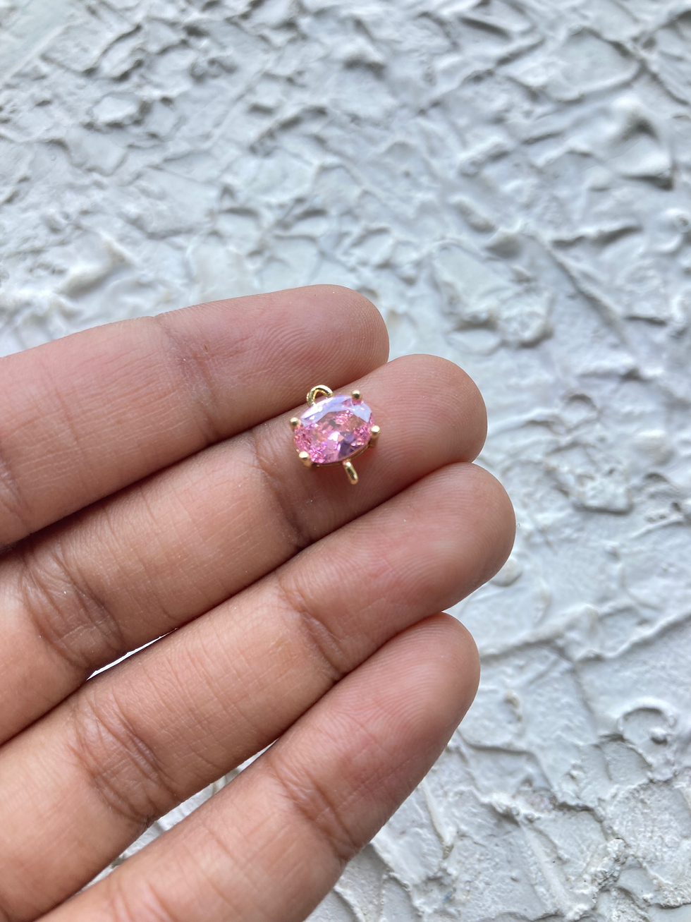 Thumbnail: Glass small oval zircon connector