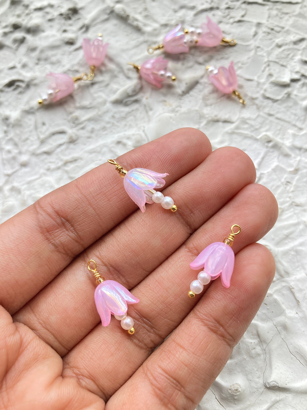 Thumbnail: Acrylic colourful lily of the valley charm