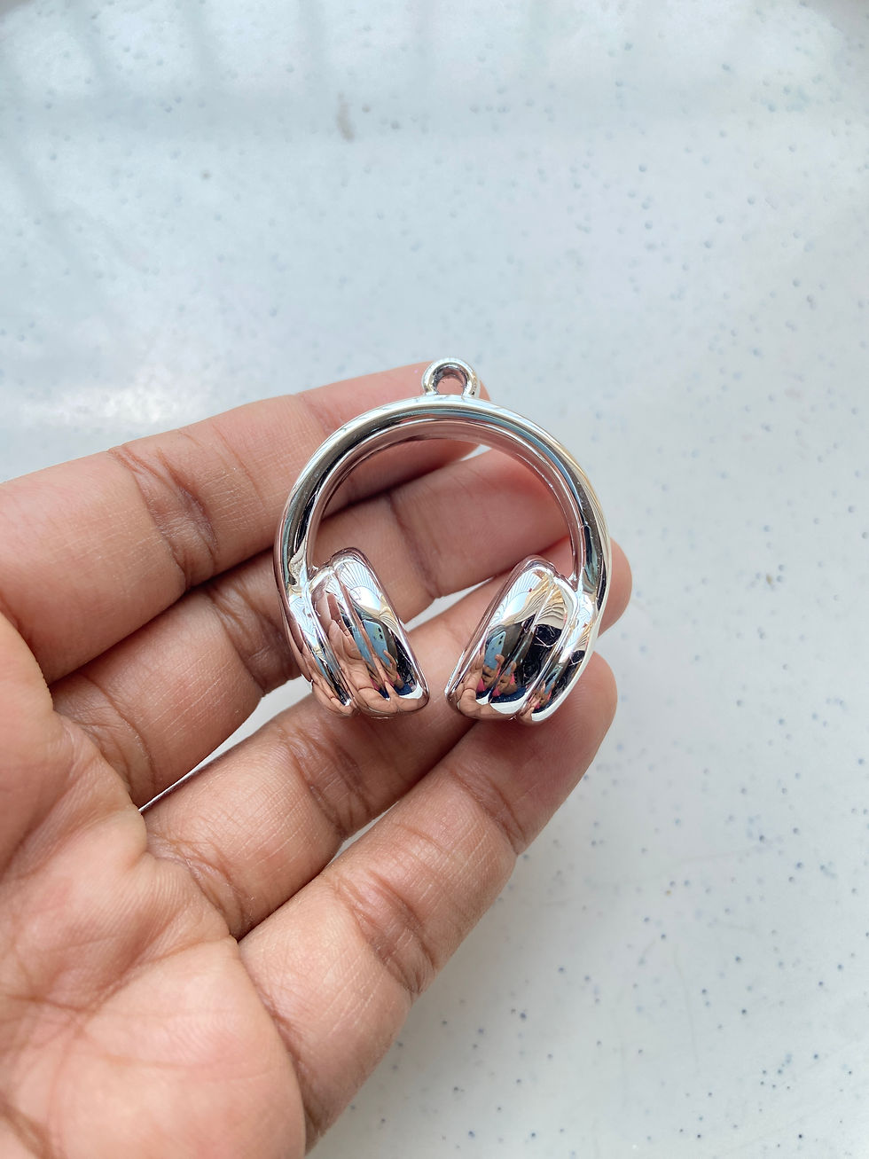 Thumbnail: Opaque acrylic mixed colour headset charm (1pc)