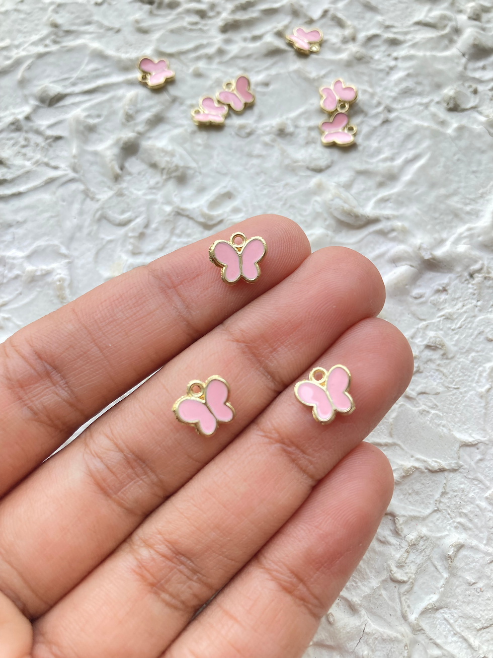 Thumbnail: Small colourful butterfly enamel charm