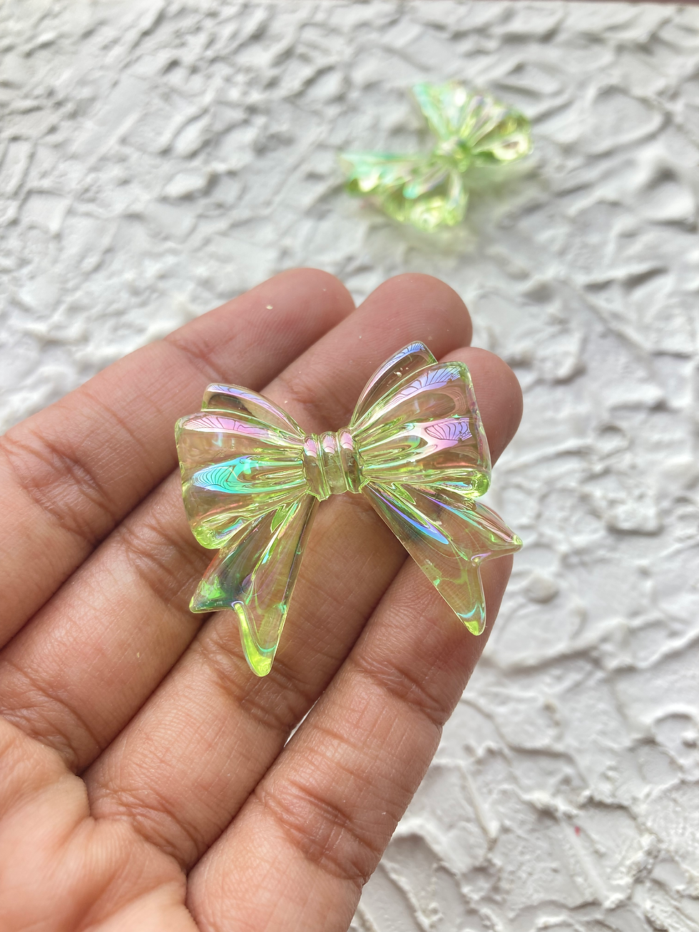 Thumbnail: Iridescent acrylic bow bead (part-1)