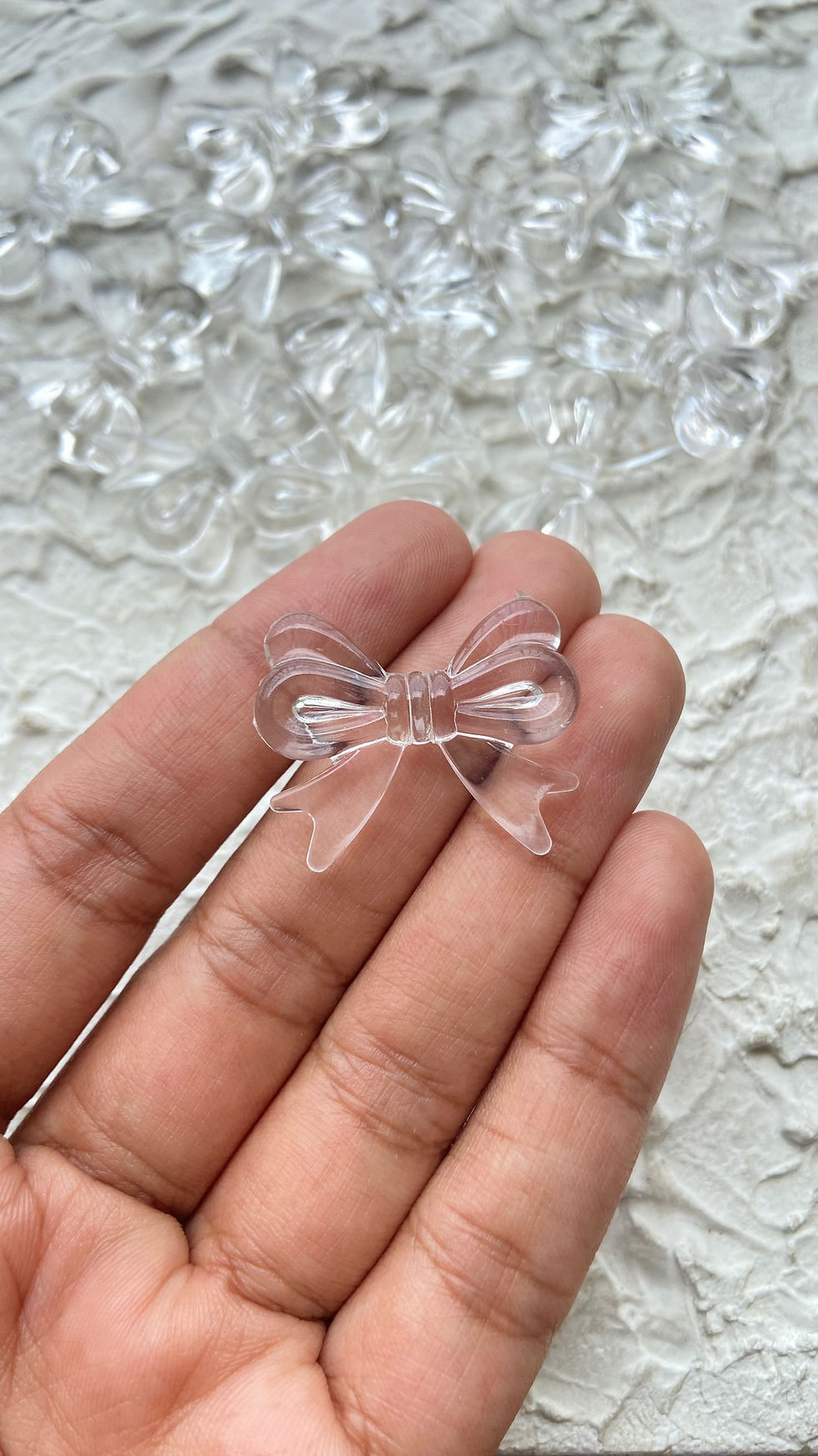 Thumbnail: Colourful acrylic bow bead (Pattern-2)
