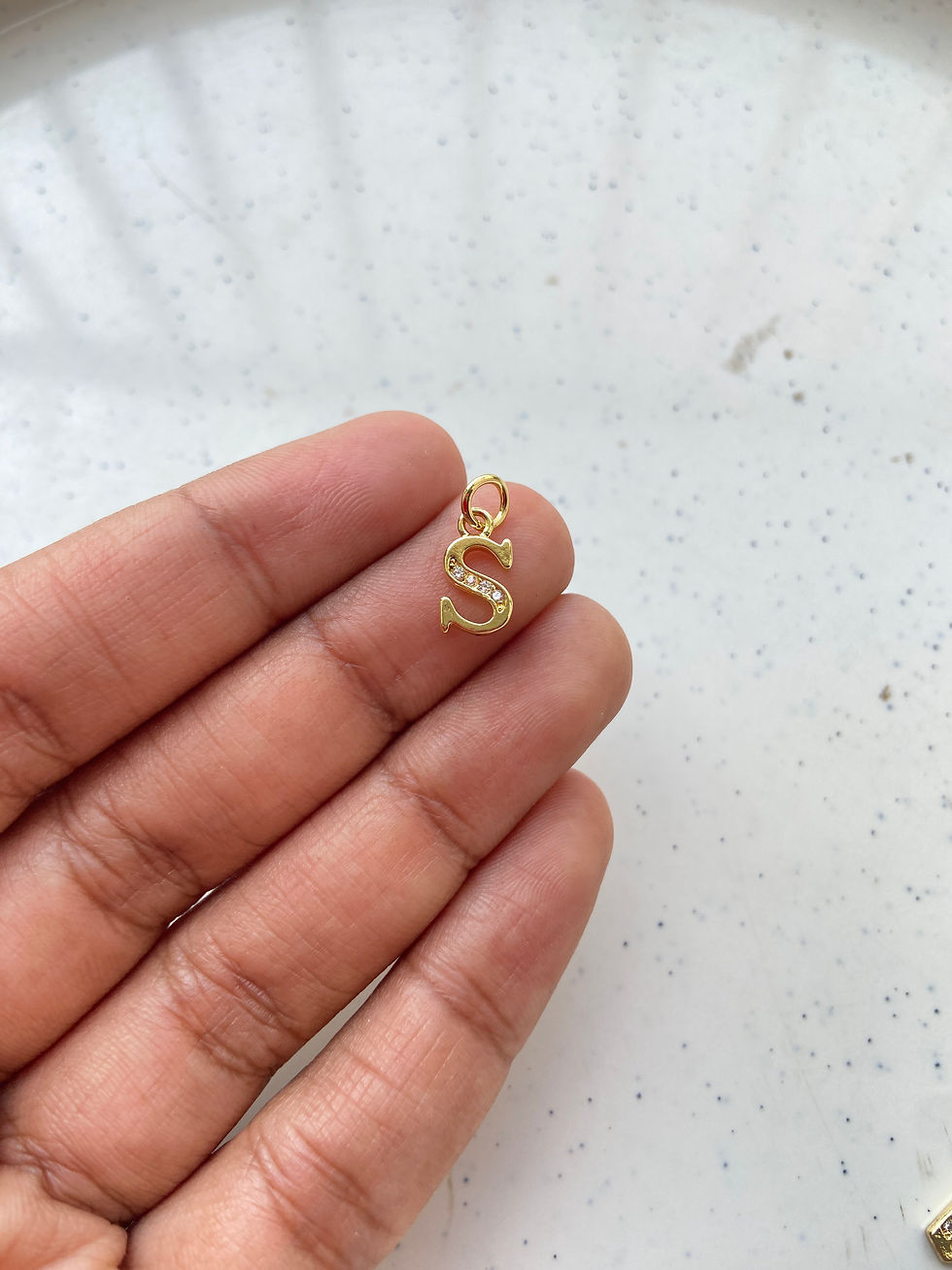 Thumbnail: (N to Z) Zircon capital letter alphabet charm