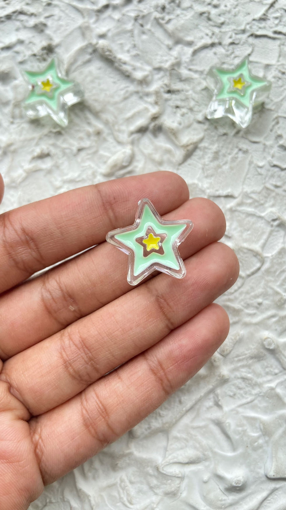 Thumbnail: Chonky star acrylic beads