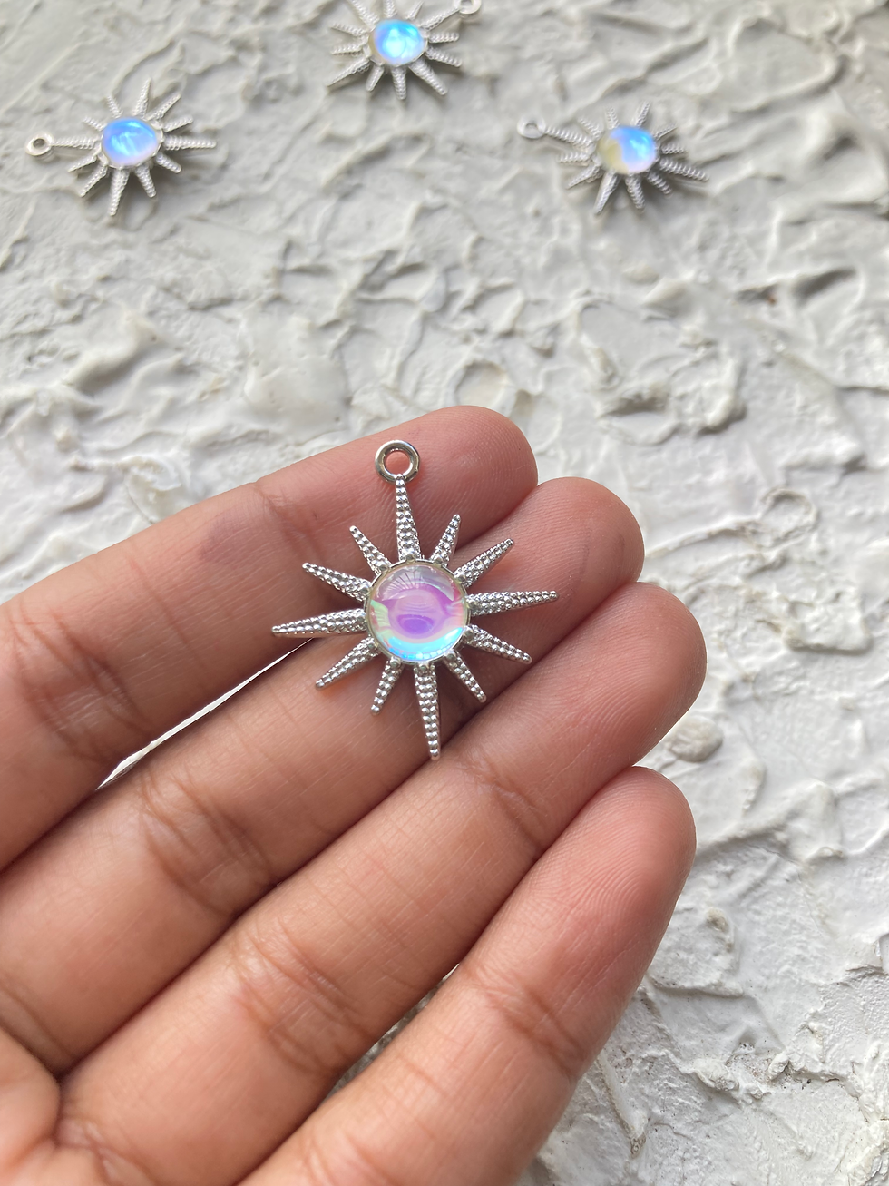 Thumbnail: Golden/silver alloy sun charm