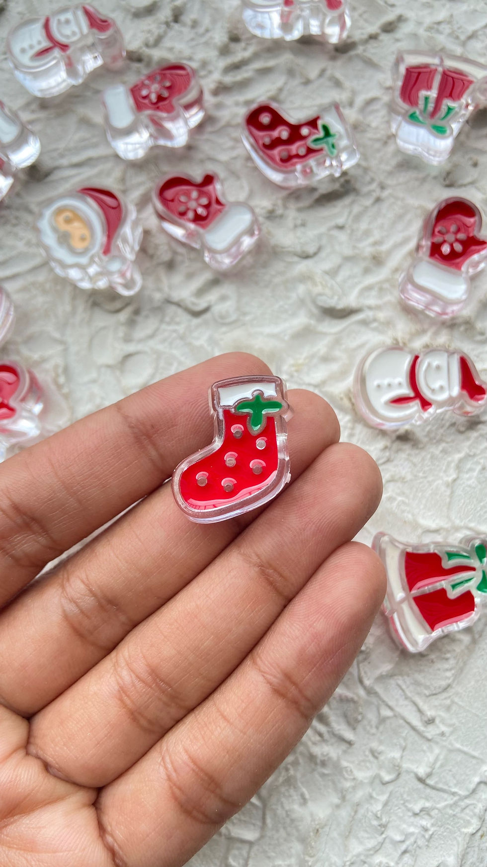 Thumbnail: Christmas Acrylic beads random shapes