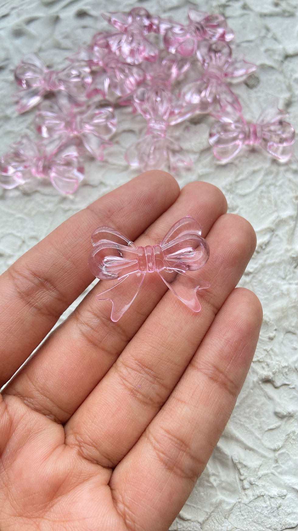 Thumbnail: Colourful acrylic bow bead (Pattern-2)