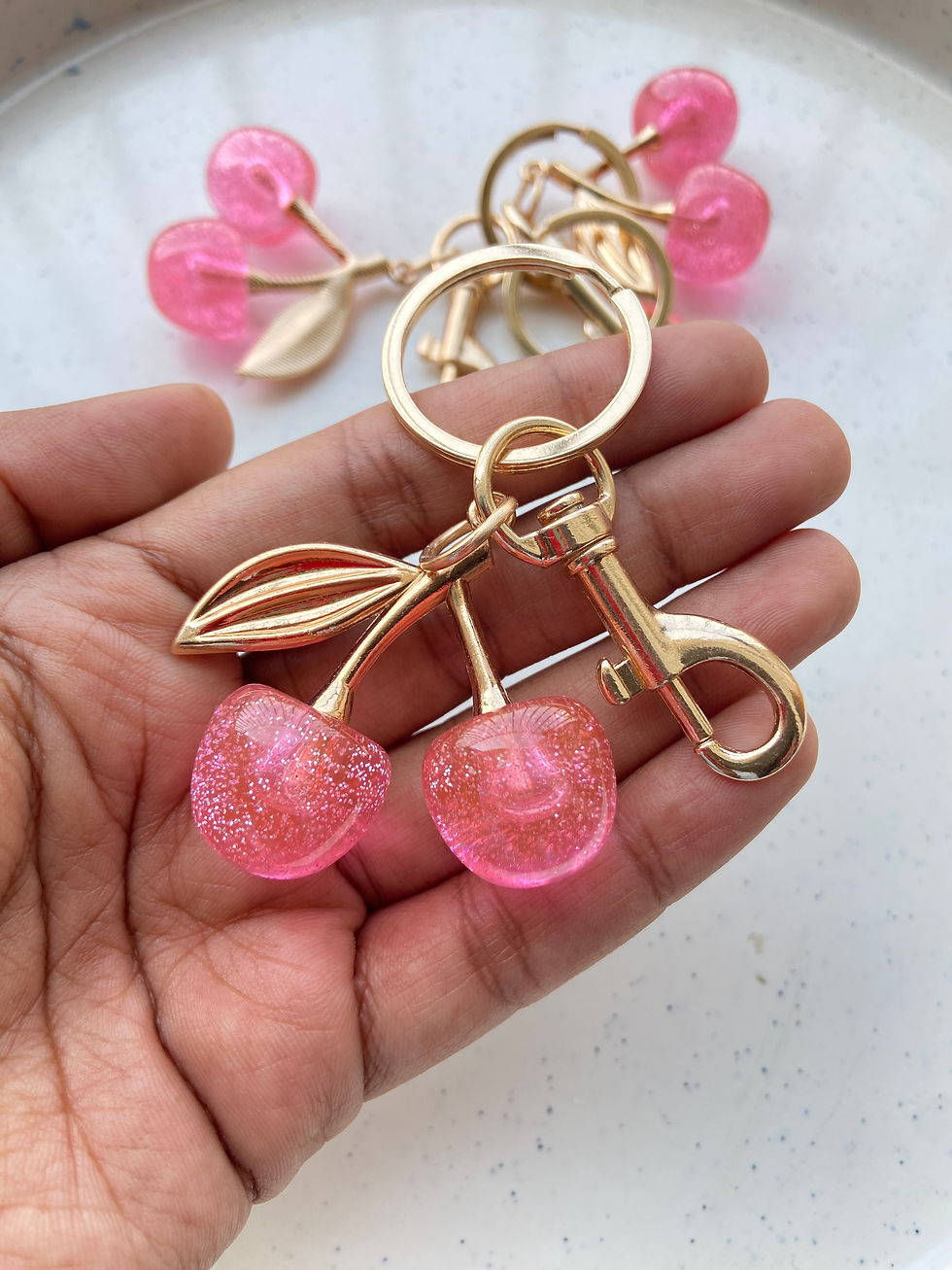 Thumbnail: Trendy cherry readymade keychain