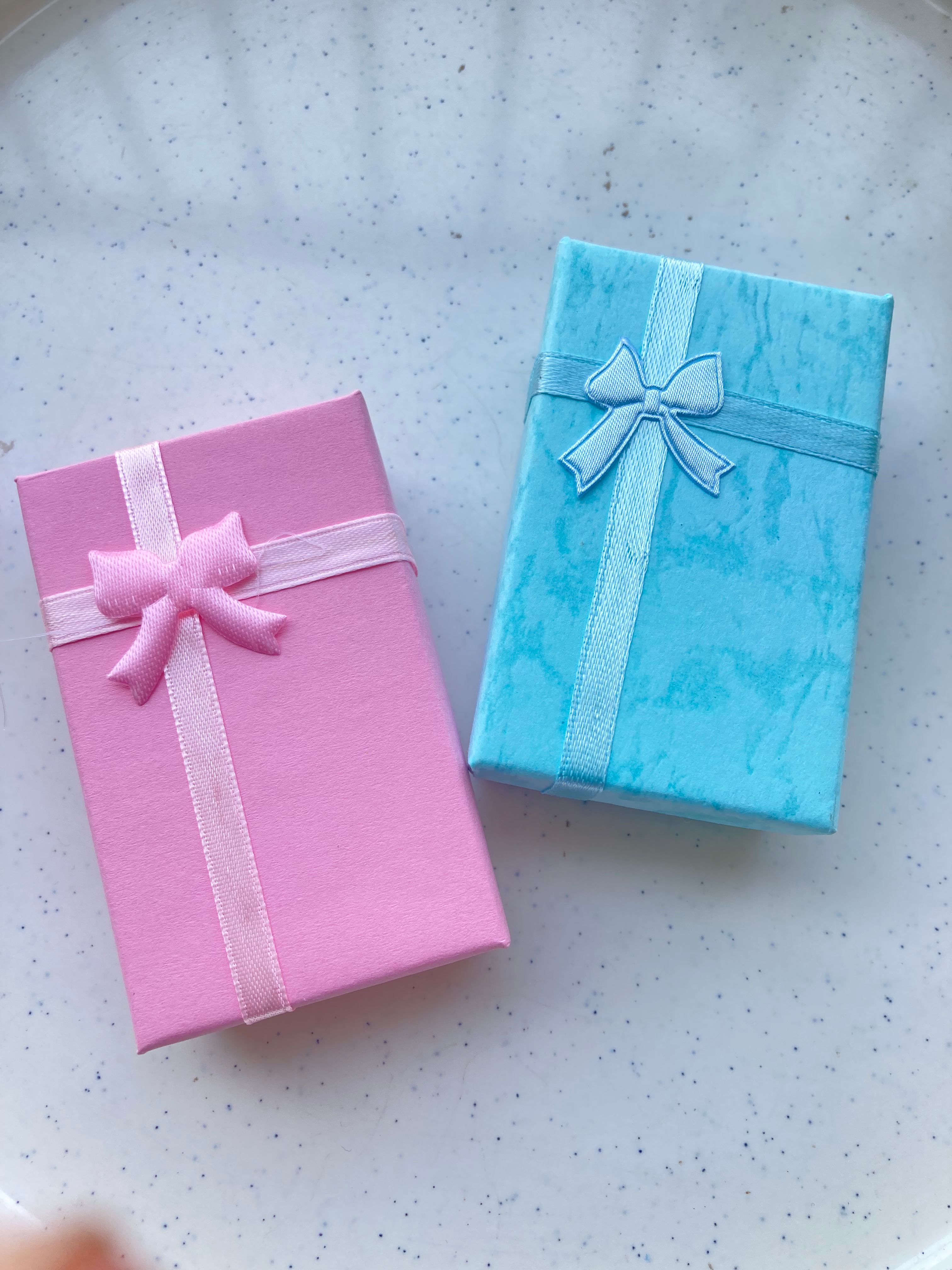 Rectangle blue/pink jewellery box