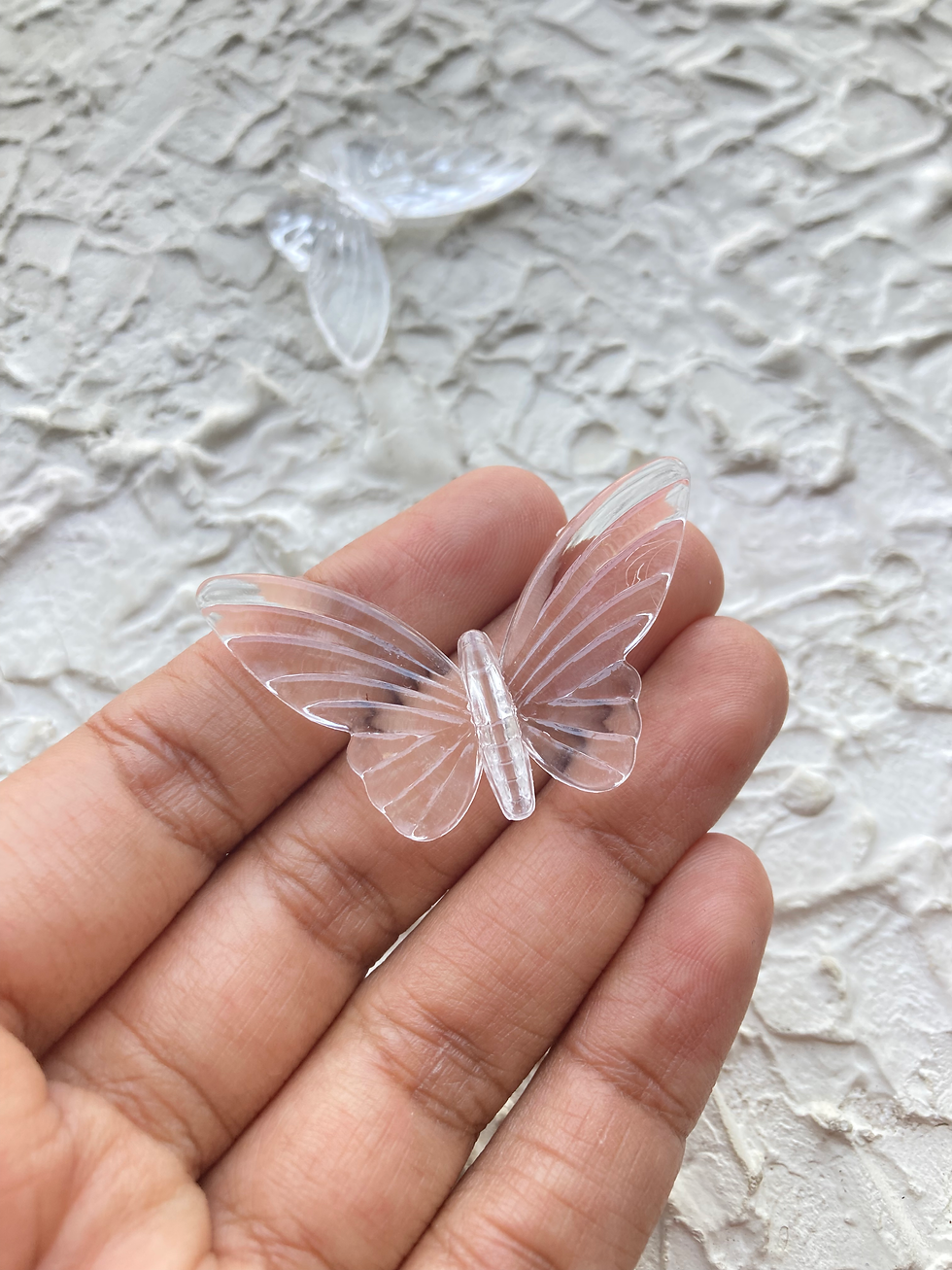 Thumbnail: Holographic/transparent big butterfly bead