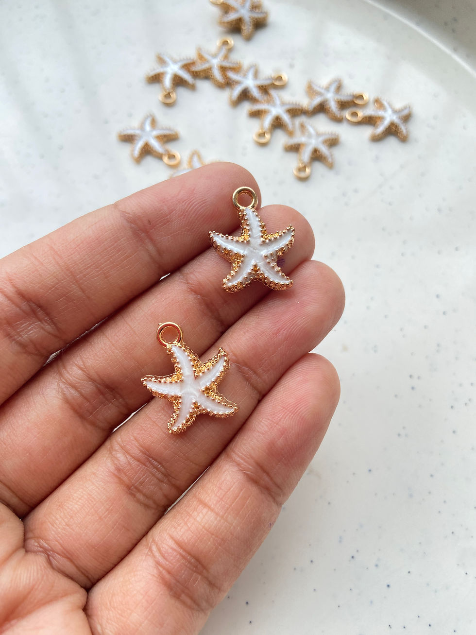 Thumbnail: Alloy enamel starfish charm
