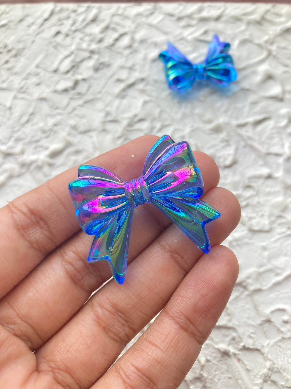 Thumbnail: Iridescent acrylic bow bead (part-1)