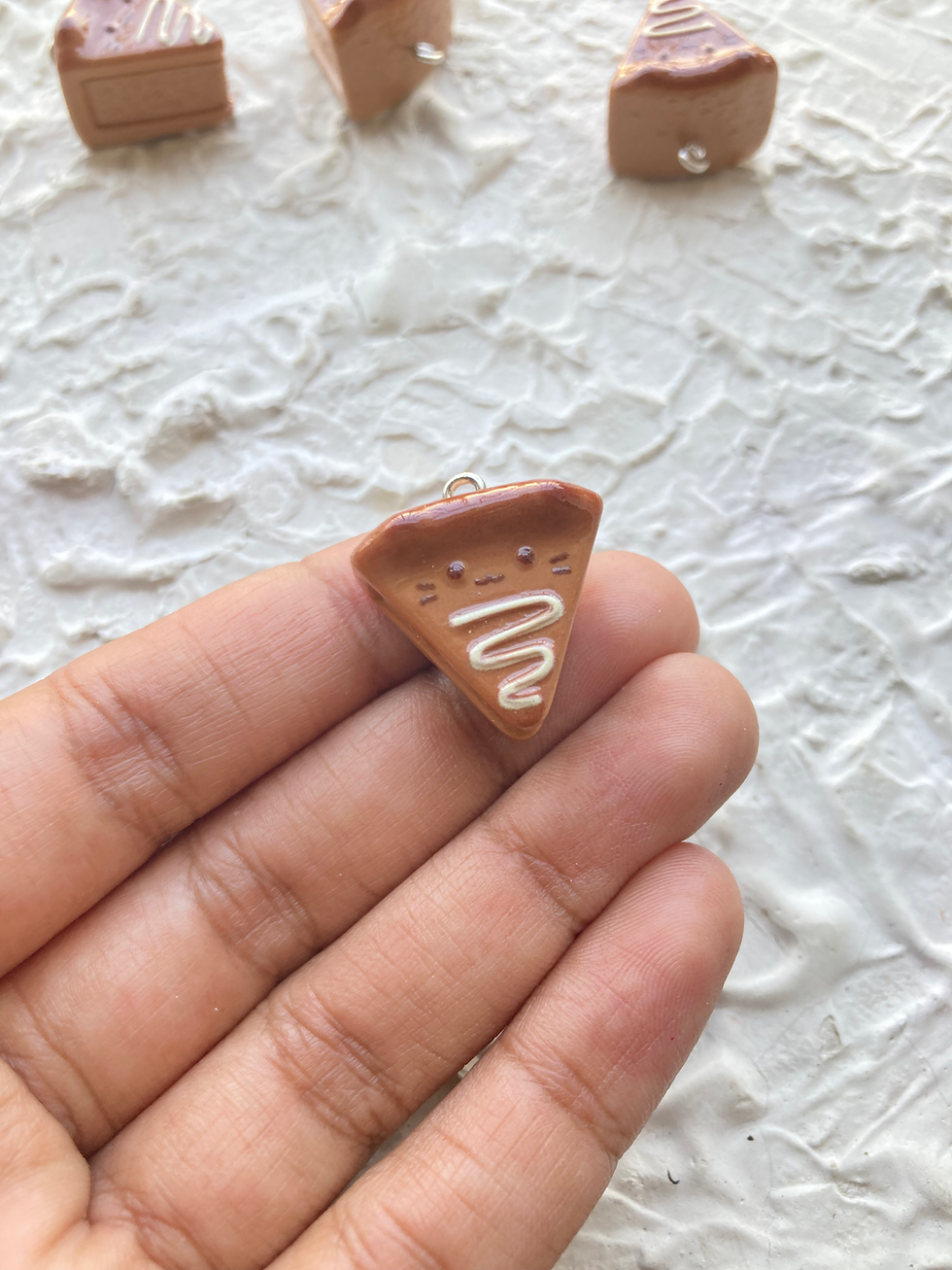 Thumbnail: Cute resin cheese cake charm