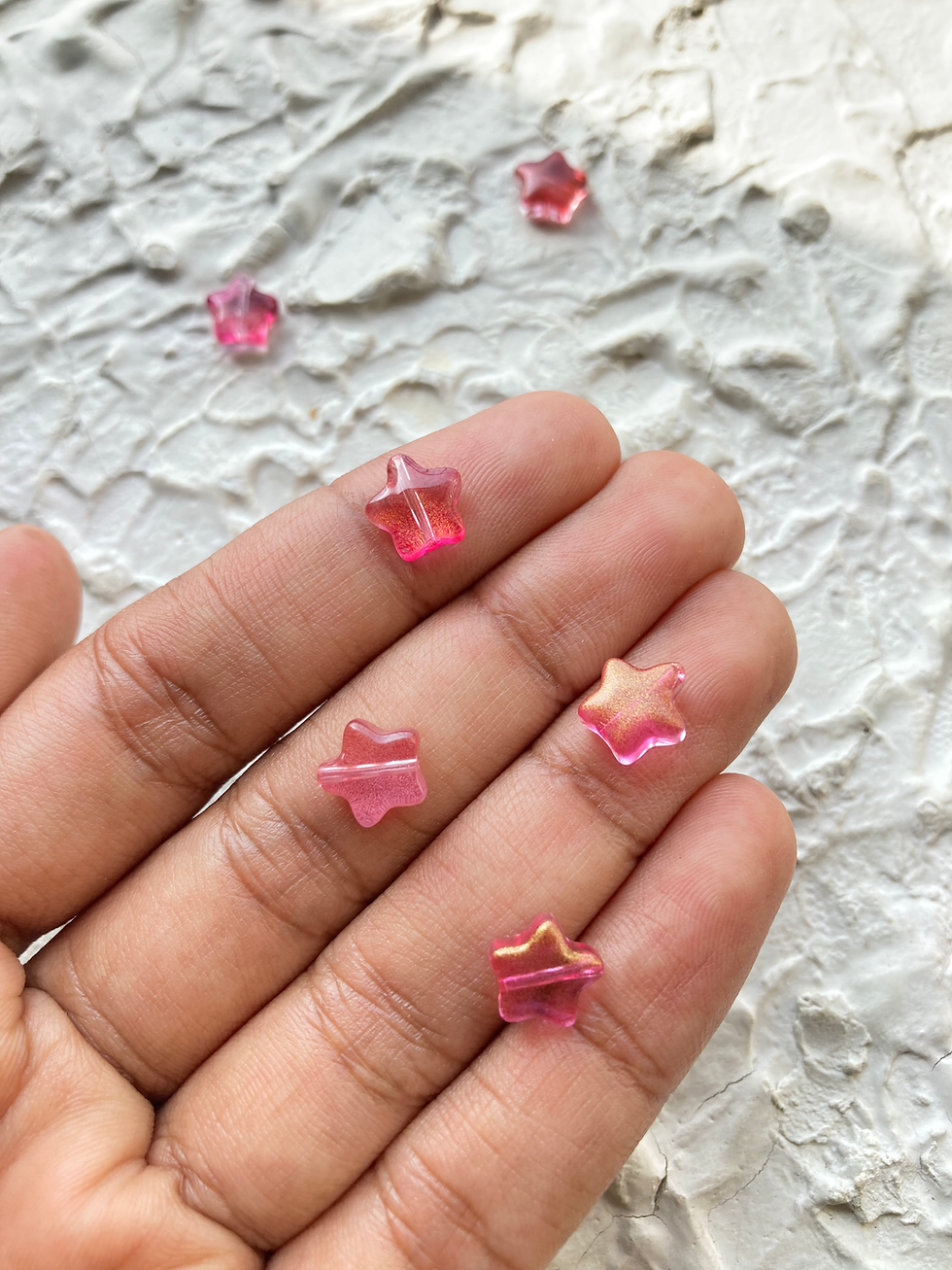 Thumbnail: Tiny star glass beads (Part-1)