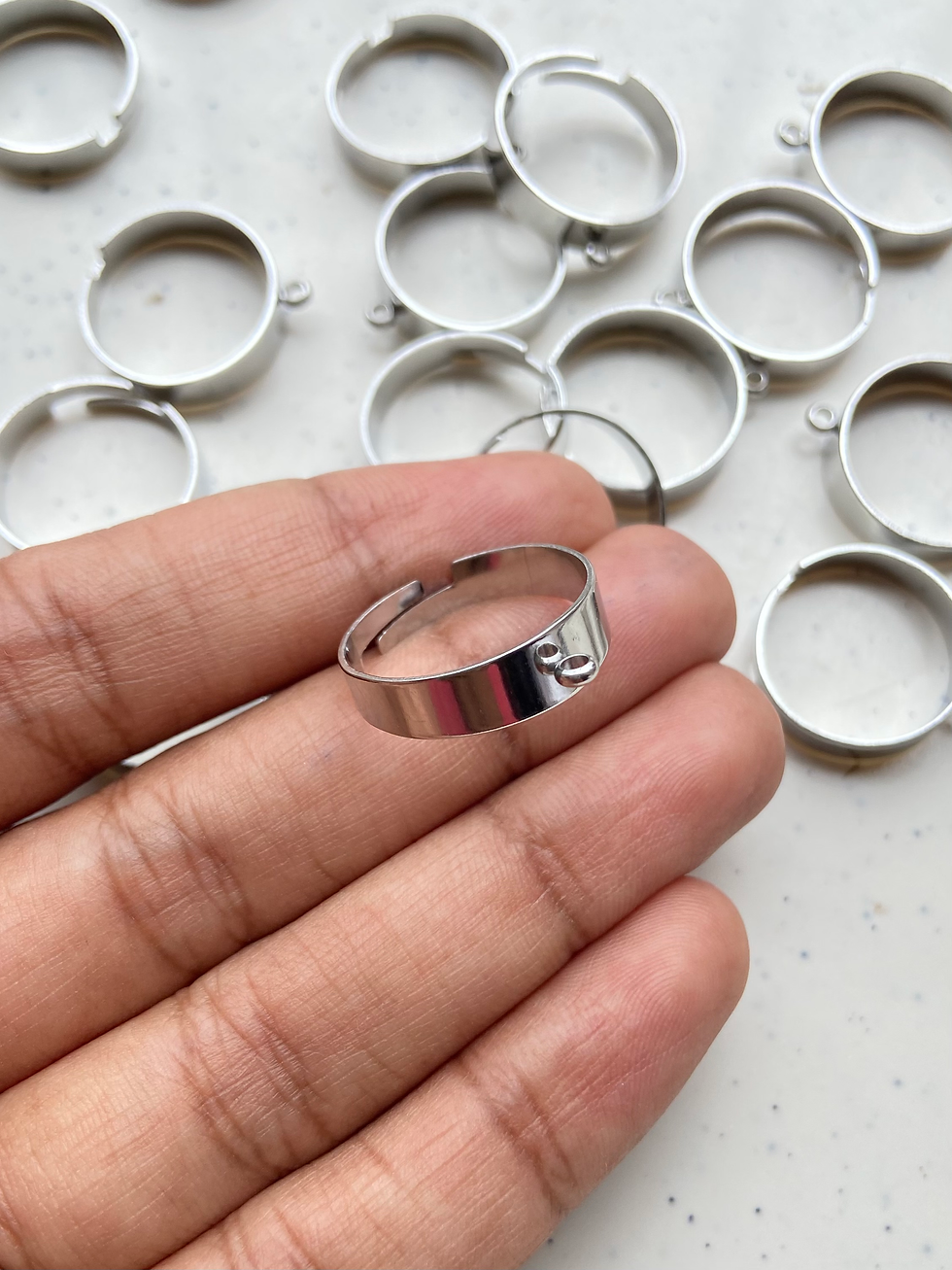 Thumbnail: 304 stainless steel cuff ring