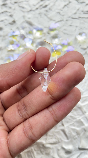 Thumbnail: iridescent flower suncatcher charm