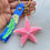 Thumbnail: Soft PVC 3D starfish keychain
