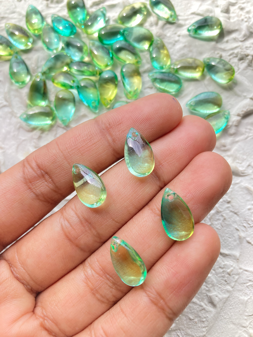 Thumbnail: Colourful glass drop beads (Part-2)