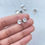 Thumbnail: Platinum plated premium zircon round stud
