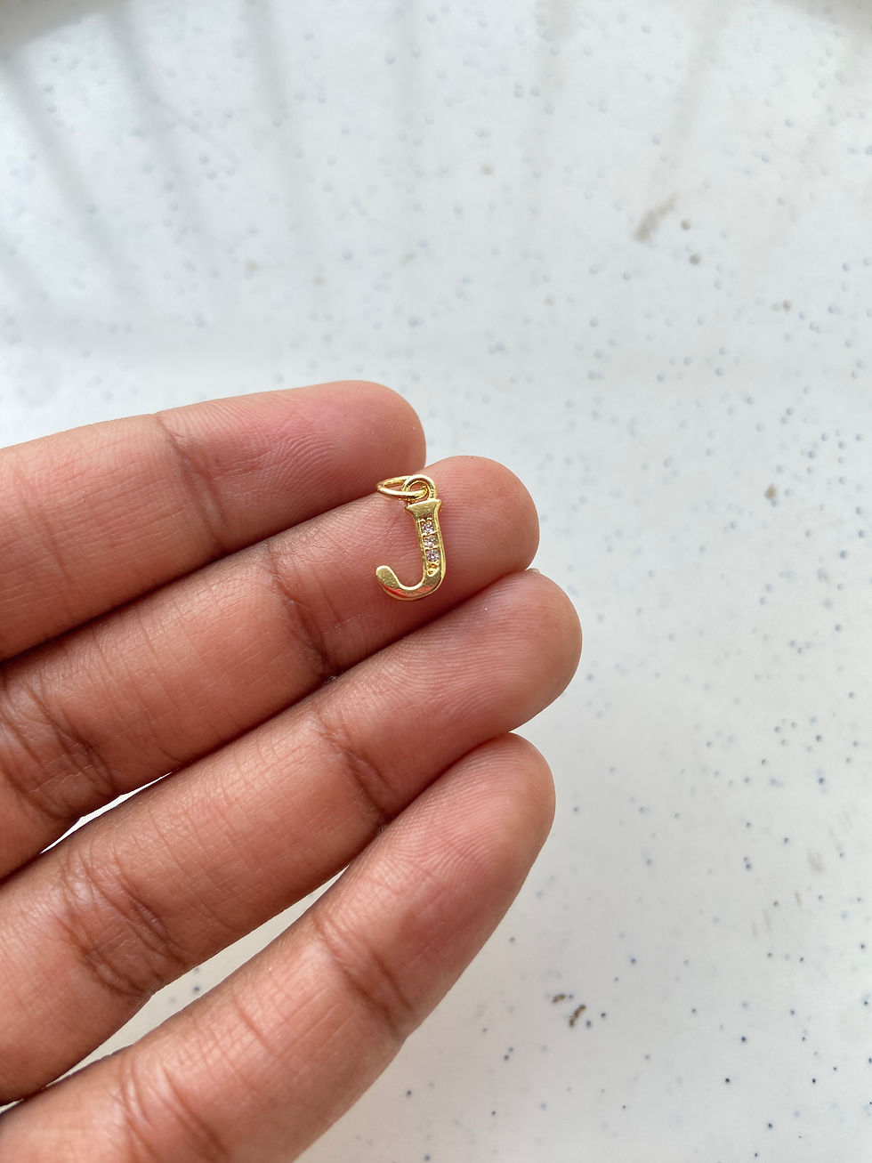 Thumbnail: (A to M) Zircon capital letter alphabet charm