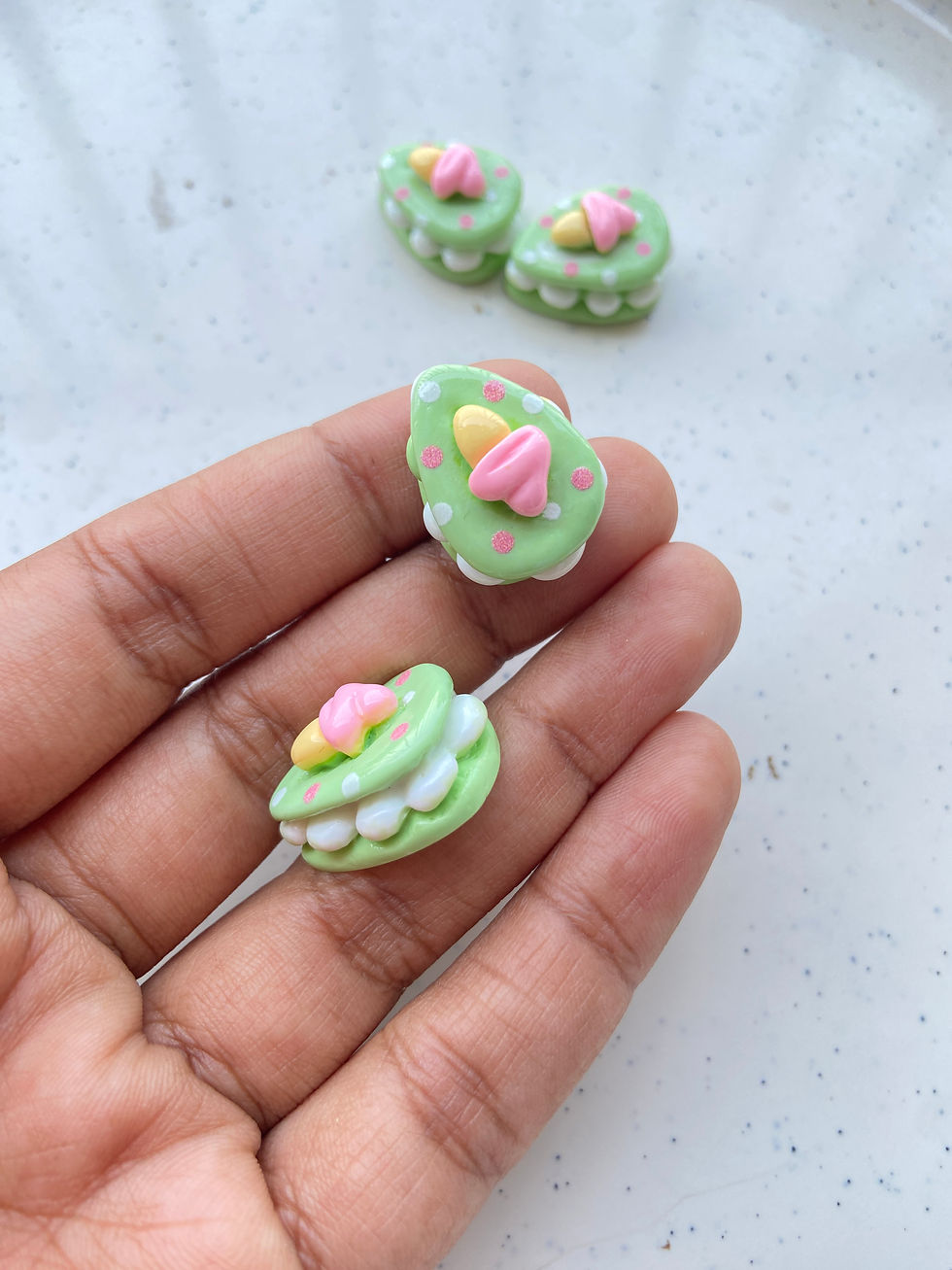Thumbnail: Resin pastry mix cabachon charm (no hook, no drill)
