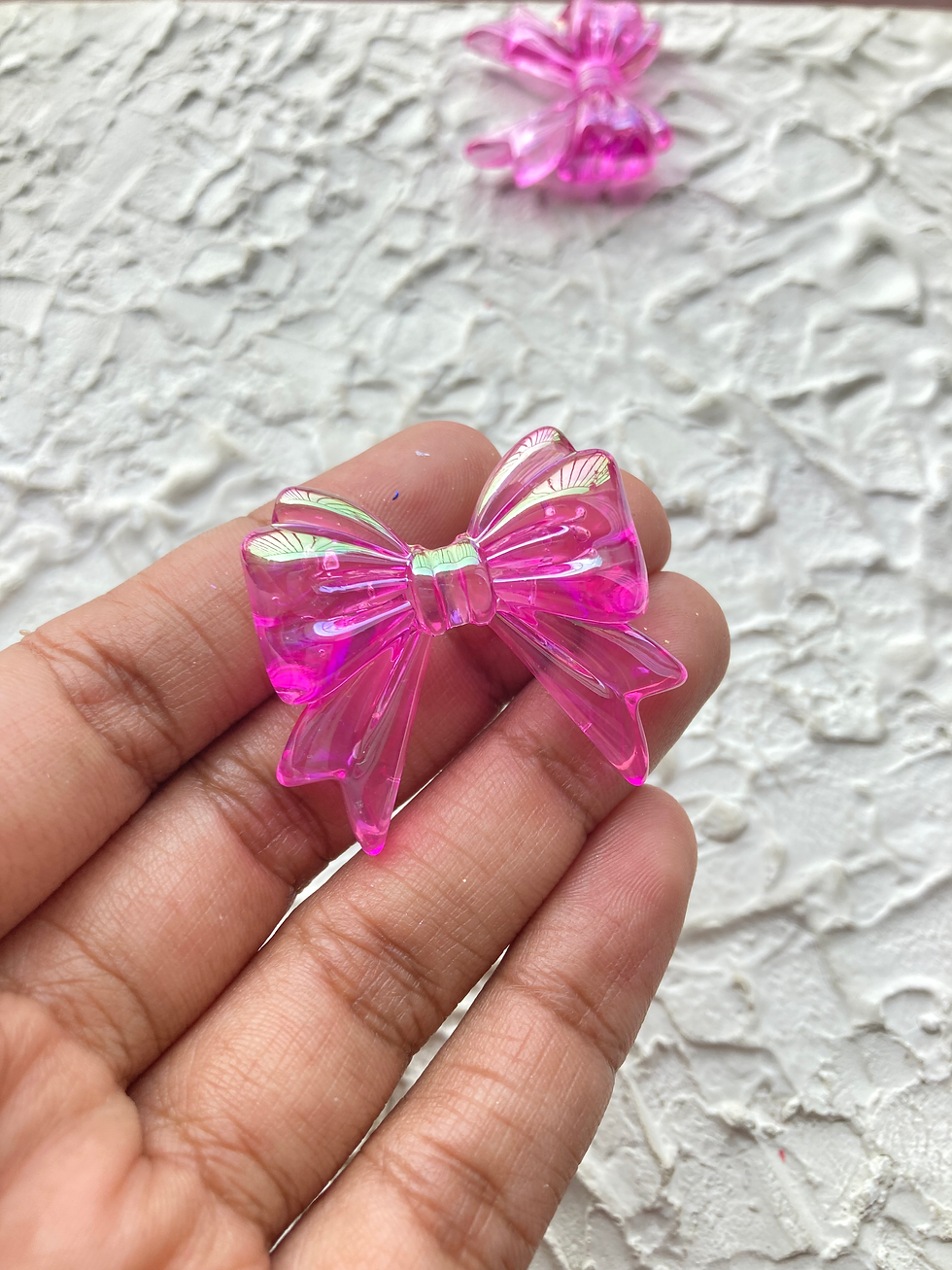 Thumbnail: Iridescent acrylic bow bead (part-1)
