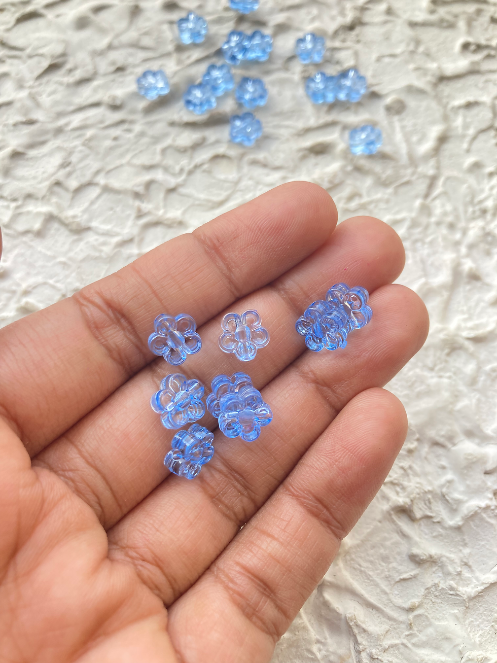 Thumbnail: Small flower mix colour acrylic bead