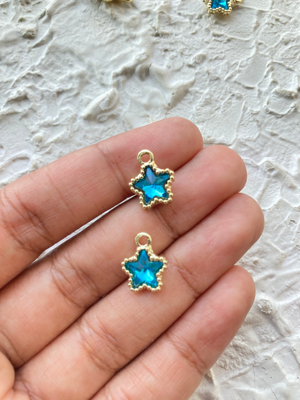 Thumbnail: Star glass with alloy frame charm