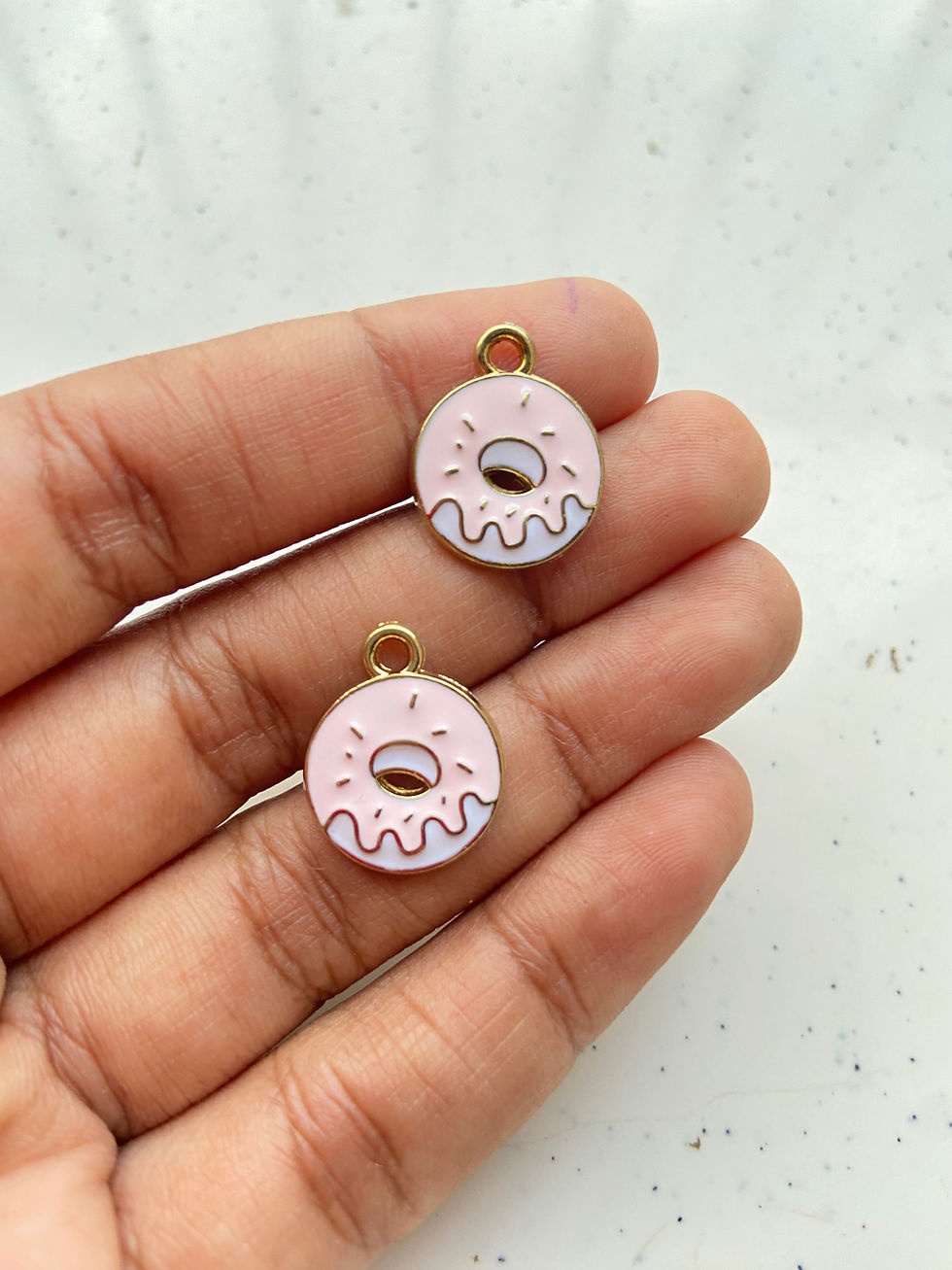 Thumbnail: Alloy enamel donut charm
