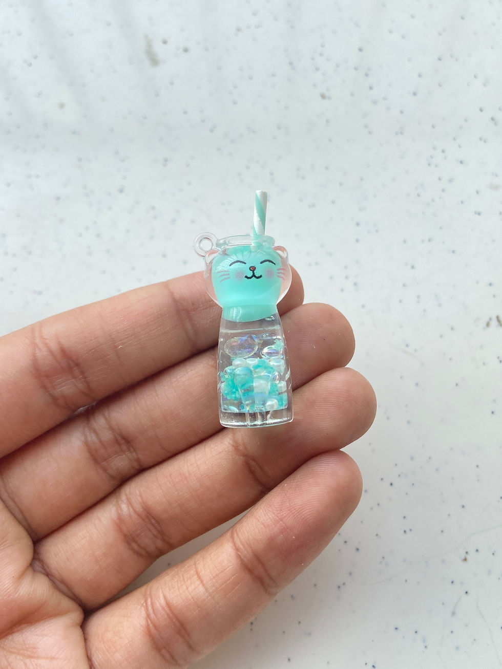 Thumbnail: Cat cup drink resin charm