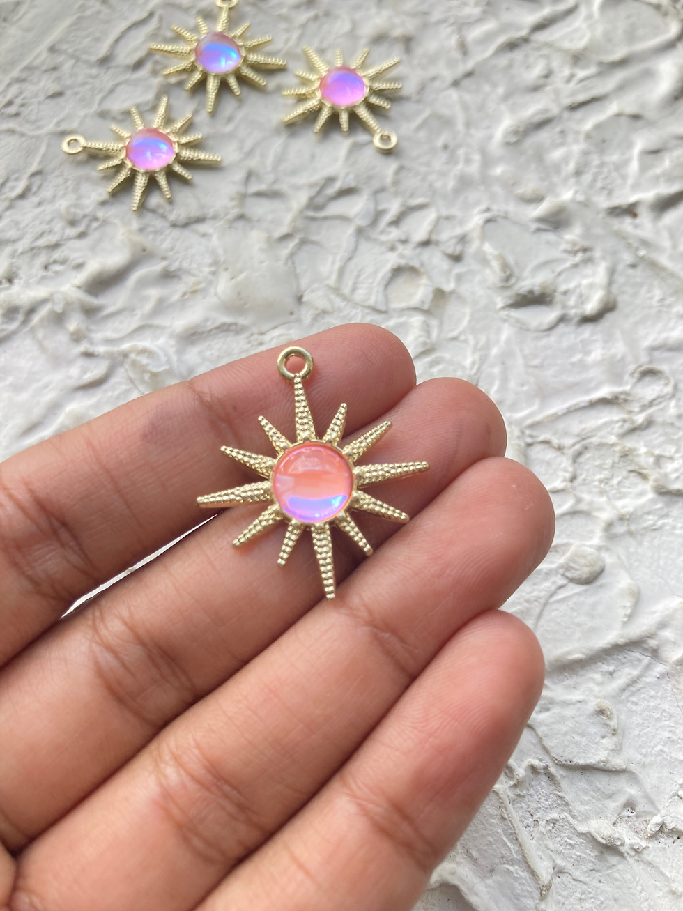 Thumbnail: Golden/silver alloy sun charm